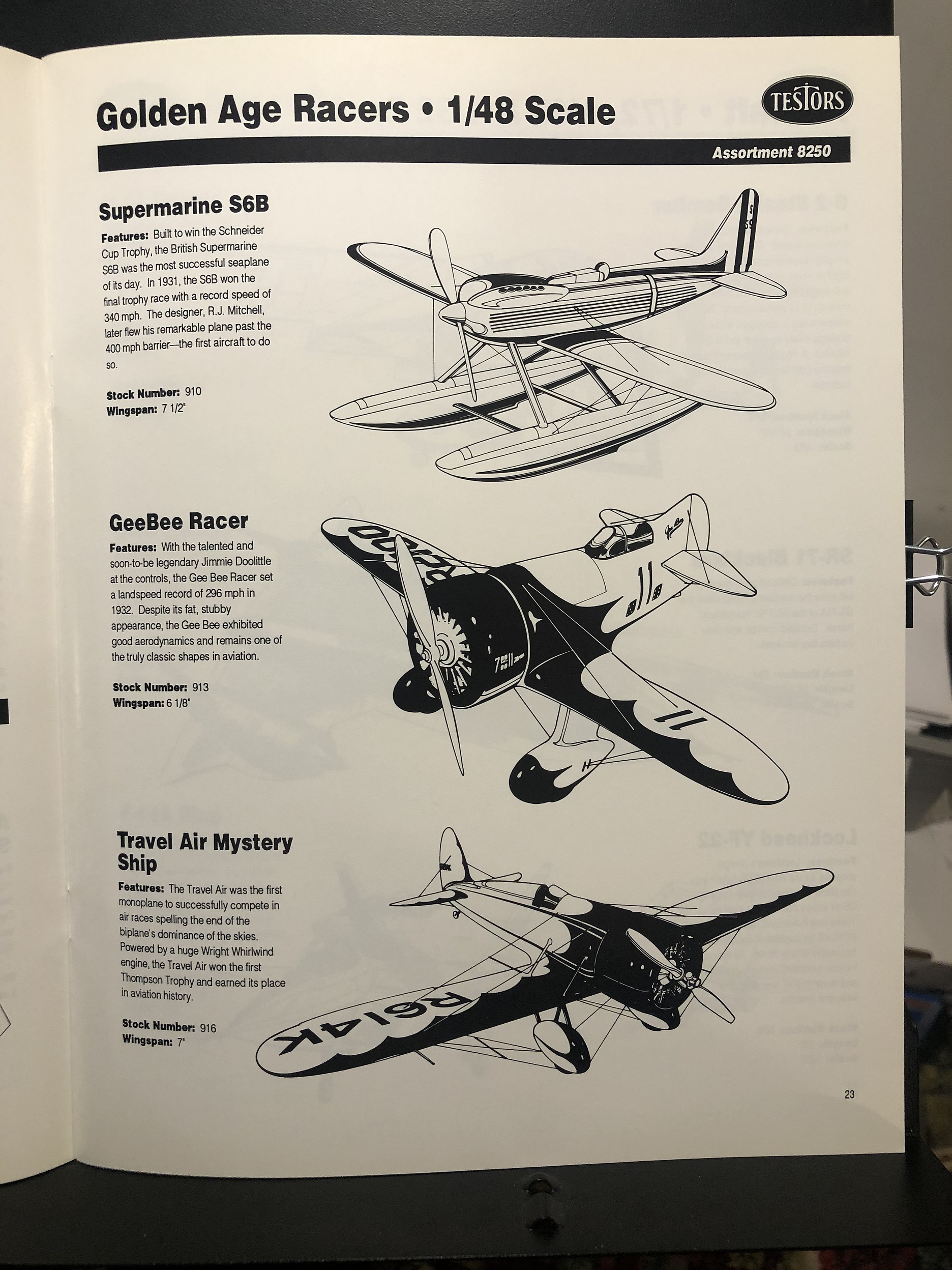 Testors, 1992 1993 Hobby Catalog Parry Game Preserve