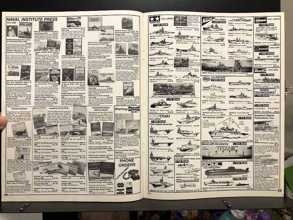 The Squadron, 1989 Hobby Catalog Parry Game Preserve