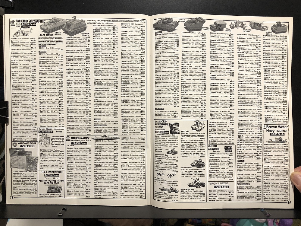 The Squadron, 1989 Hobby Catalog Parry Game Preserve