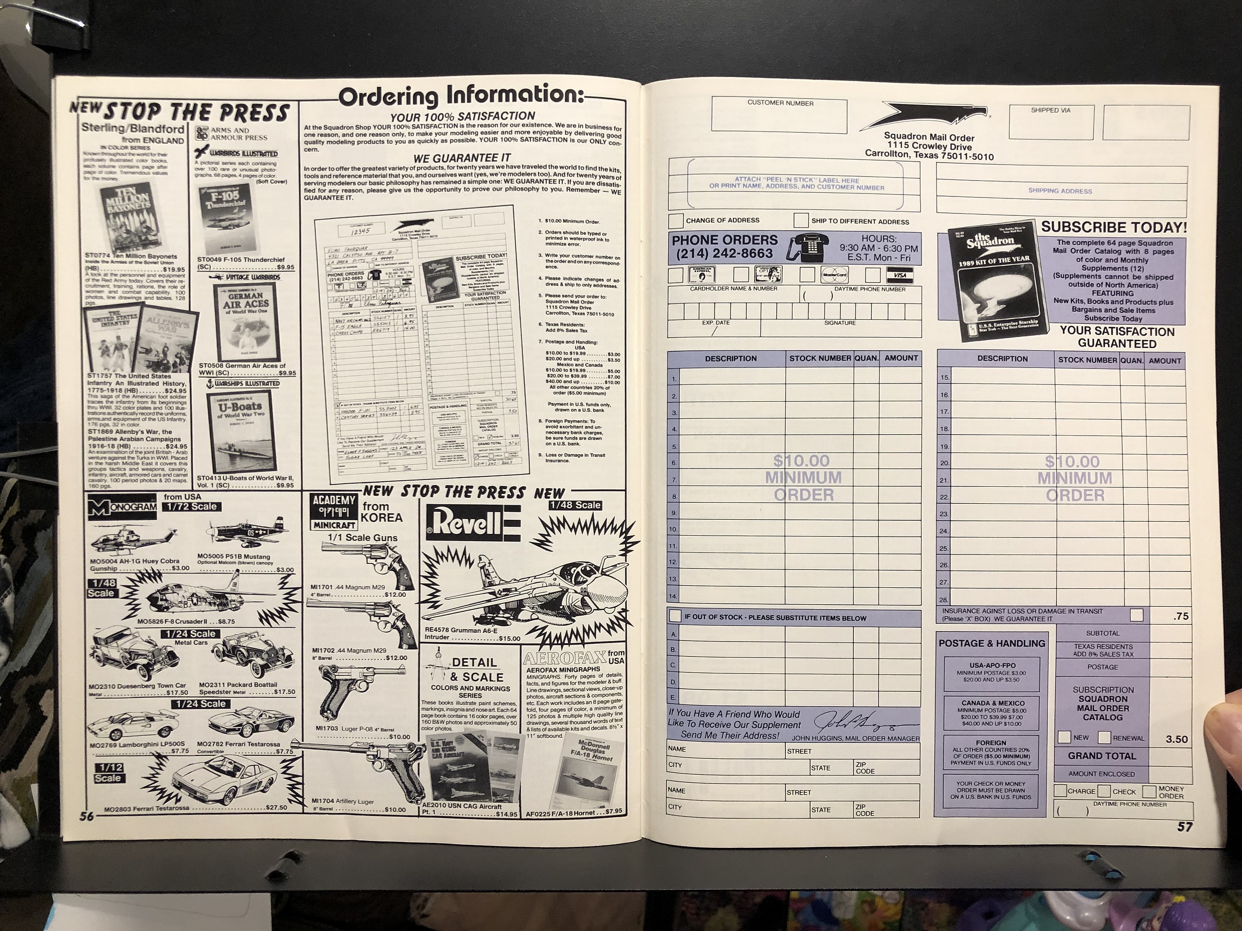 The Squadron, 1989 Hobby Catalog Parry Game Preserve