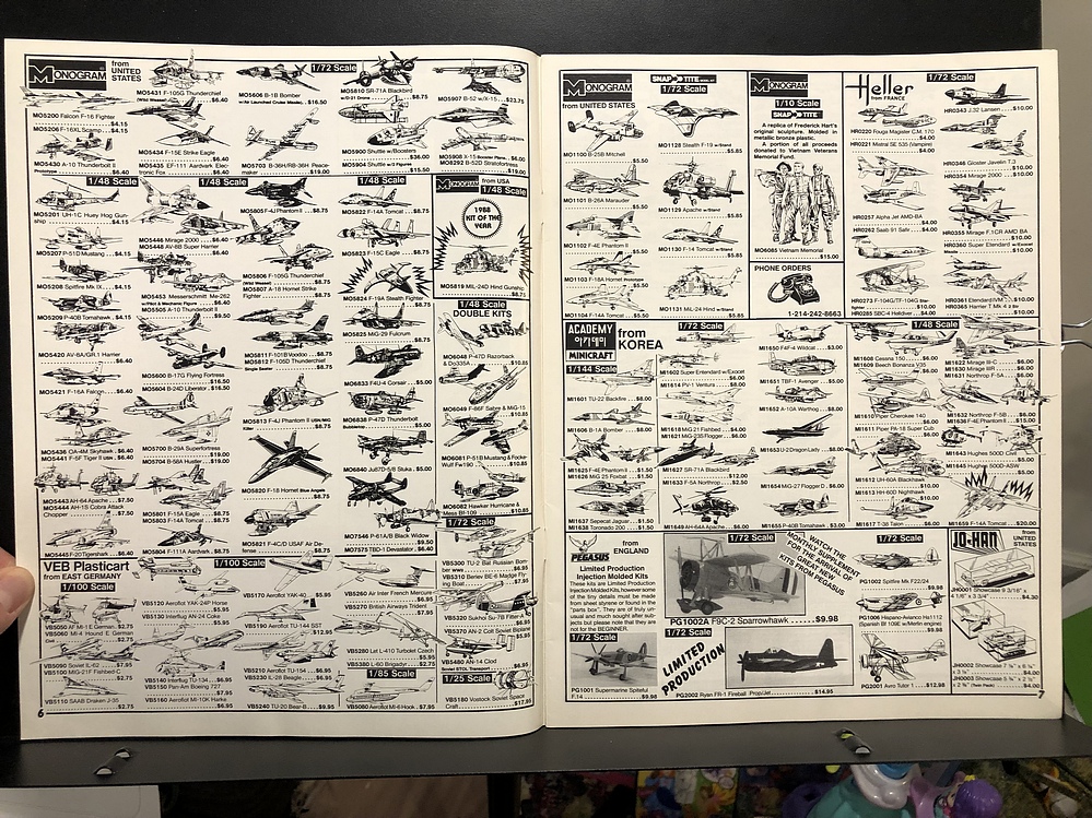 The Squadron, 1989 Hobby Catalog Parry Game Preserve