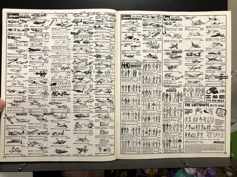 The Squadron, 1989 Hobby Catalog Parry Game Preserve