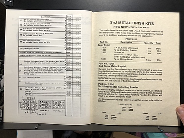 VLS Warwinds, 1986 Hobby Catalog