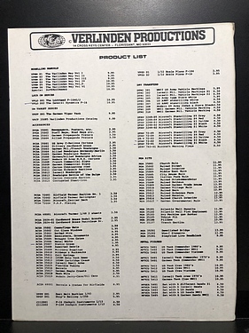 VLS Warwinds, 1986 Hobby Catalog