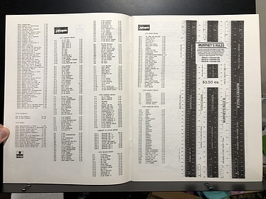 VLS Warwinds, 1986 Hobby Catalog