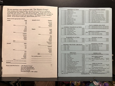 VLS Warwinds / VLS Stingray, 1989 Hobby Catalog