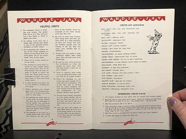 Wardie-Jay Mfg. Co. - 1970s Circus Catalog