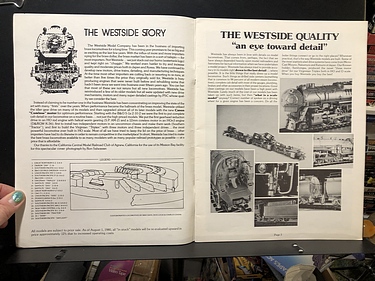 Hobby Catalogs: Westside Model Company, 1980 Hobby Catalog