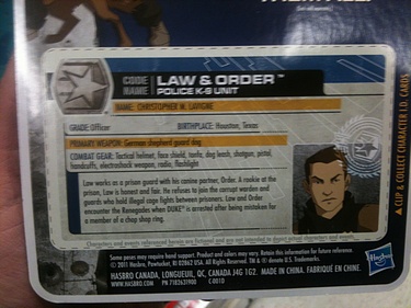 G.I. Joe: 30 for 30 - Law & Order: Police K-9 Unit