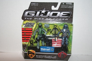 G.I. Joe - The Rise of Cobra: Walmart Exclusive Off-Screen 2-Pack - Shockblast vs. Night Creeper