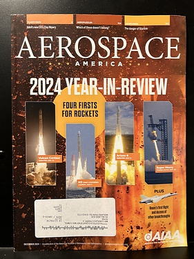 AIAA - Aerospace America - December, 2024