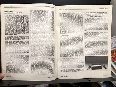 Atari - Current Notes - February, 1986