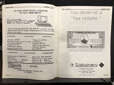 Atari - Current Notes - February, 1986