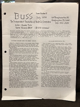 Buss - the Heath Co. Computer Newsletter Archive