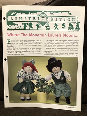 Cabbage Patch Kids - Limited Edition Newsletter - February, 1994