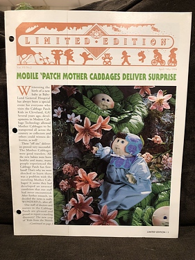 Cabbage Patch Kids - Limited Edition Newsletter - April / May, 1994
