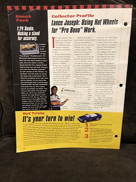 Hot Wheels: The Inside Track Newsletter - Issue 02, 1997