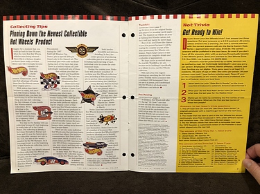 Hot Wheels: The Inside Track Newsletter - Issue 01, 1998