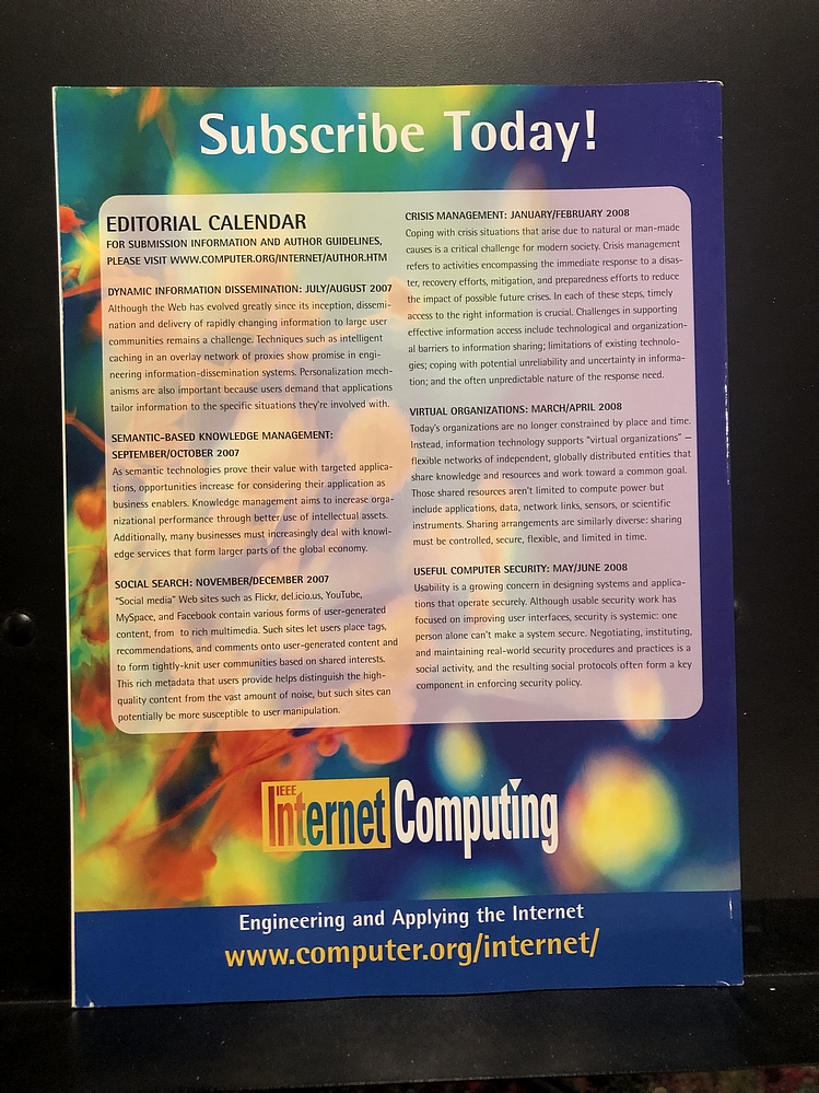IEEE Internet Computing - May/June, 2007 - Parry Game Preserve