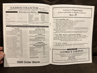 Jukebox Collector - January, 2000