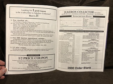 Jukebox Collector - February, 2000