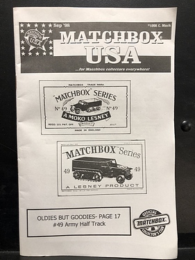 Matchbox USA - September, 1998