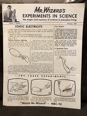 Mr. Wizard's Experiments in Science - February, 1958