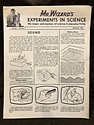 Mr. Wizard's Experiments in Science: November, 1958
