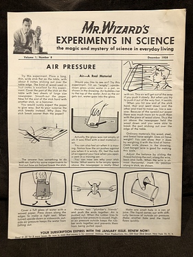 Mr. Wizard's Experiments in Science - December, 1958