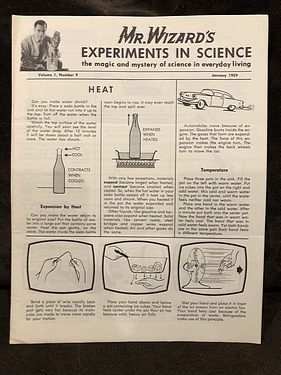Mr. Wizard's Experiments in Science - January, 1959