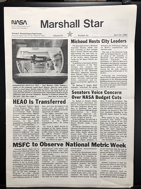 NASA Marshall Star Newsletter Archive