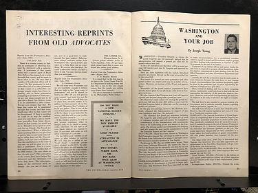 Postmasters Advocate Magazine - VOL. LXVIII, No. 4 - November, 1961