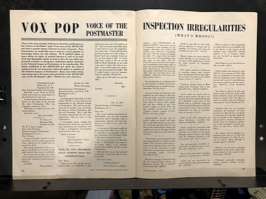 Postmasters Advocate Magazine - VOL. LXVIII, No. 4 - November, 1961