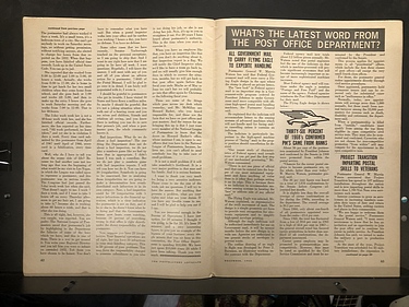 Postmasters Advocate Magazine - VOL LXXIII, No. 6 - December, 1968
