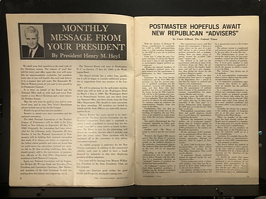 Postmasters Advocate Magazine - VOL LXXIII, No. 6 - December, 1968