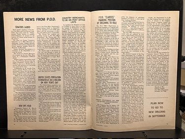 Postmasters Advocate Magazine - VOL LXXIV, No. 1 - January, 1969