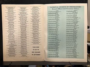 Postmasters Advocate Magazine - VOL LXXIV, No. 1 - January, 1969