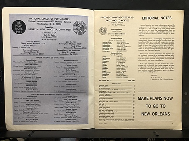 Postmasters Advocate Magazine - VOL LXXIV, No. 6 - June, 1969