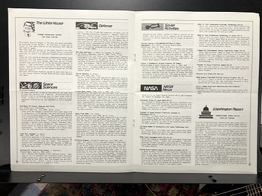 The Space Newsletter - August, 1985