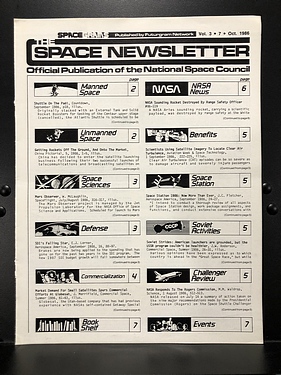 The Space Newsletter - October, 1986