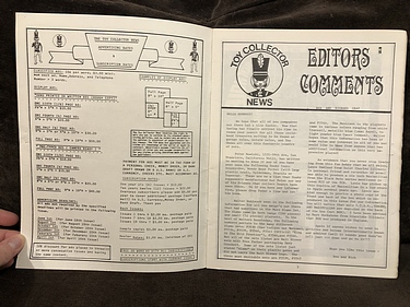 The Toy Collector News - April 15, 1988