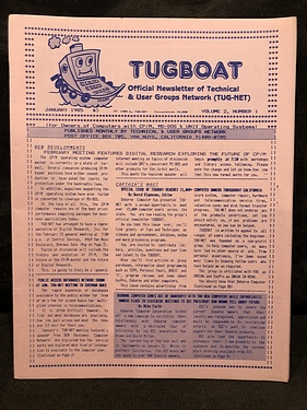 Tugboat - January, 1985