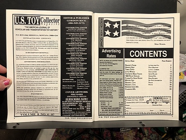 U.S. Toy Collector Magazine - April, 1992