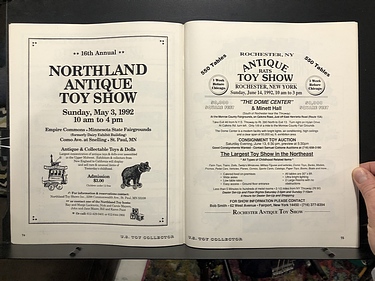 U.S. Toy Collector Magazine - May, 1992