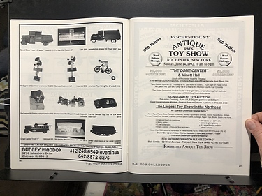 U.S. Toy Collector Magazine - June, 1992