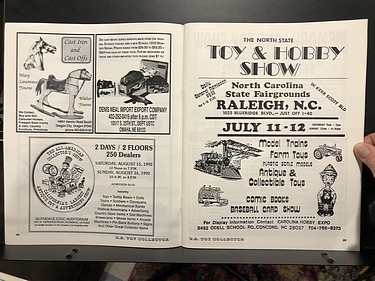 U.S. Toy Collector Magazine - July, 1992