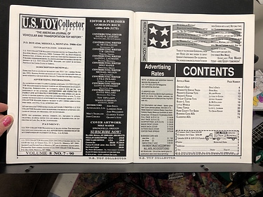 U.S. Toy Collector Magazine - July, 1992