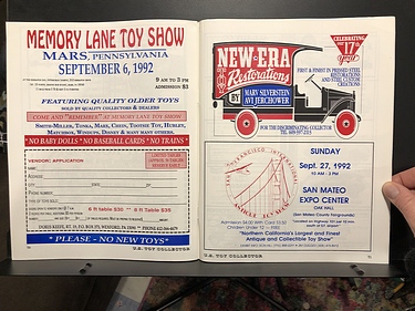U.S. Toy Collector Magazine - August, 1992
