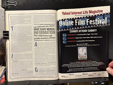 Yahoo! Internet Life, April, 2000