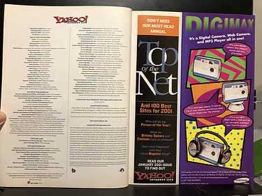 Yahoo! Internet Life, Winter, 2000